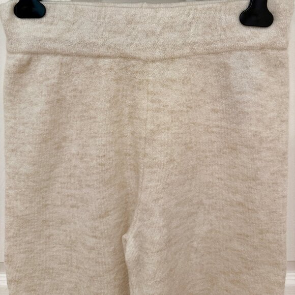 MNG STRAIGHT KNITTED IVORY BEIGE HIGH WAISTED RIBBED PANTS NEW WITHOUT TAGS NWOT - Picture 6 of 7